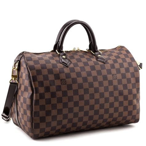 lv speedy 35 damier ebene|louis vuitton speedy bandouiller 35.